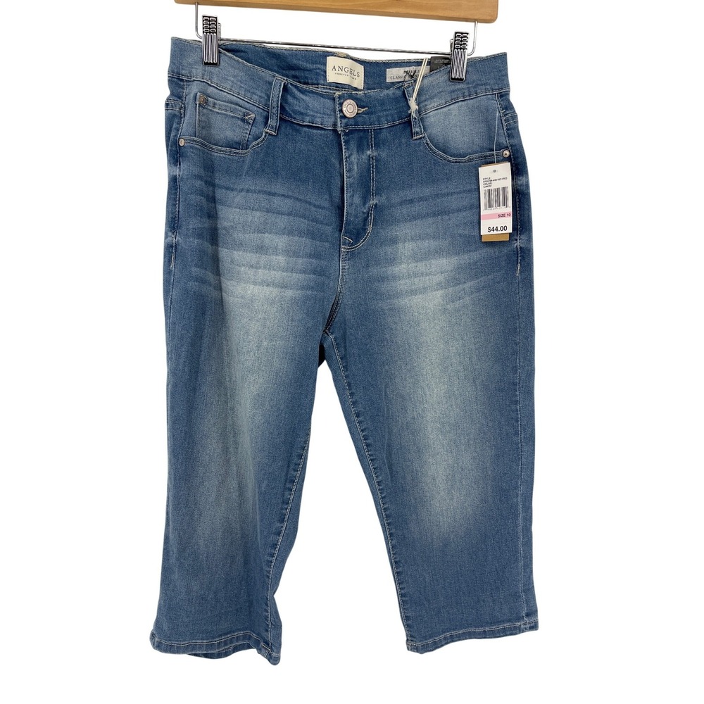 Angels Forever Young Skinny Crop Jeans Elmhurst Blue Everflex Size 10 NEW